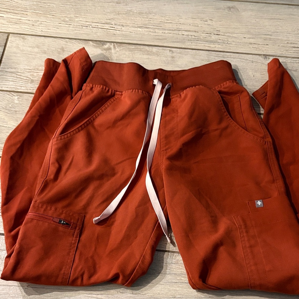 Figs Burnt Orange Cargo Pants